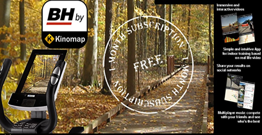 TREINE HOJE MESMO COM A APP BH BY KINOMAP EXPERIMENTE E APROVEITE A SUBSCRIÇÃO GRATUITA DE UM MÊS!